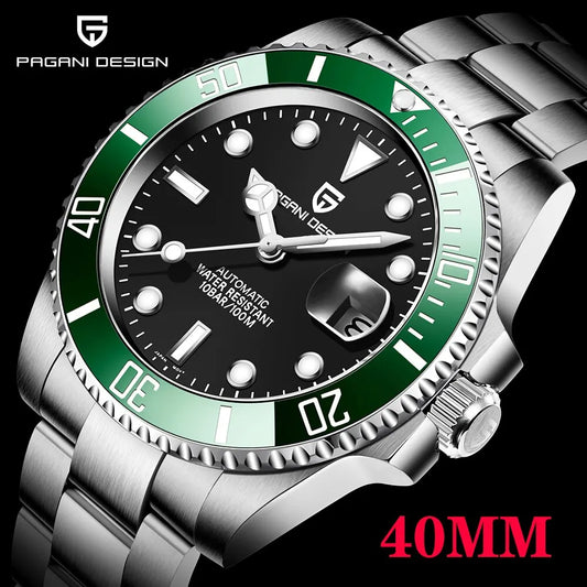 PAGANI Design 2026 New Men Automatic Mechanical Watches Miyota 8215 40mm Stainless Steel Waterproof Watch Relogio