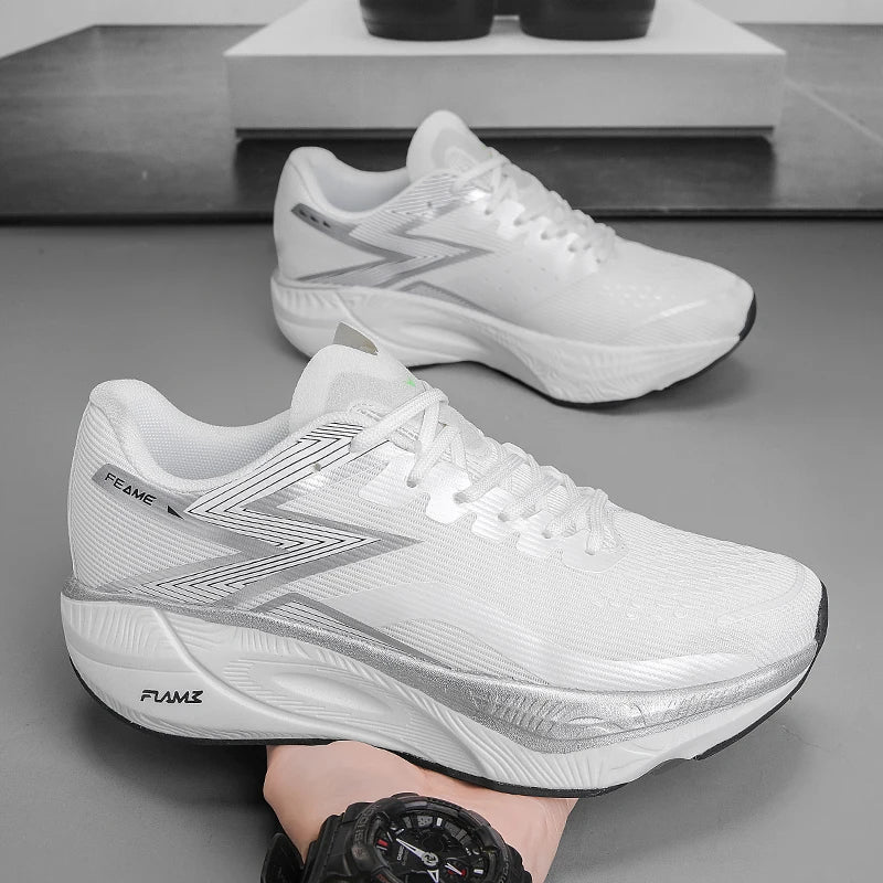 Chaussures de jogging pour homme, décontractées et confortables, de couleur unie, résistantes à l'usure, respirantes et faciles à porter, antidérapantes