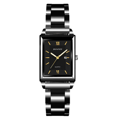 Fashion Watches for Men Luxury Rectangle Stainless Steel Men's Quartz Wristwatch Business Man Watch Clock Gift relogio masculino