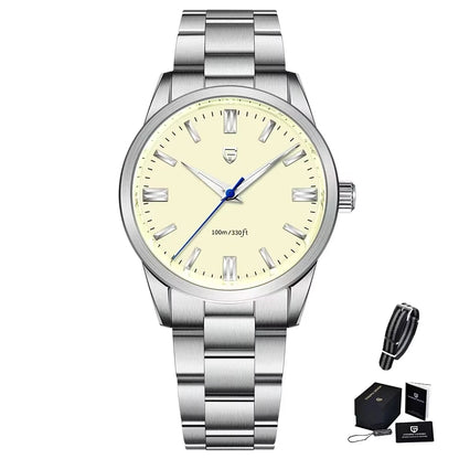 2025 PAGANI DESIGN 38MM Men's Classic Fashion Quartz Watches PD1731 VH31 Mov Stainless Steel Sport Waterproof Clock reloj hombre