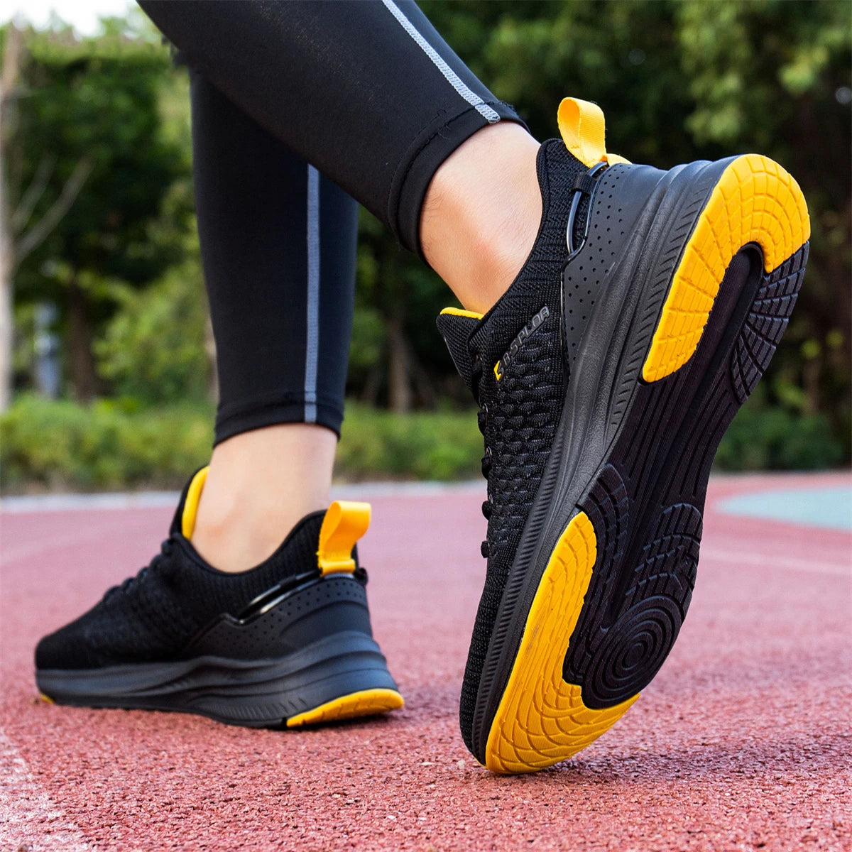 Baasploa Leichte Laufschuhe für Herren – Bequeme Designer-Mesh-Freizeitsneaker für Herren mit Schnürung – Outdoor-Sport- und Tennisschuhe für Herren