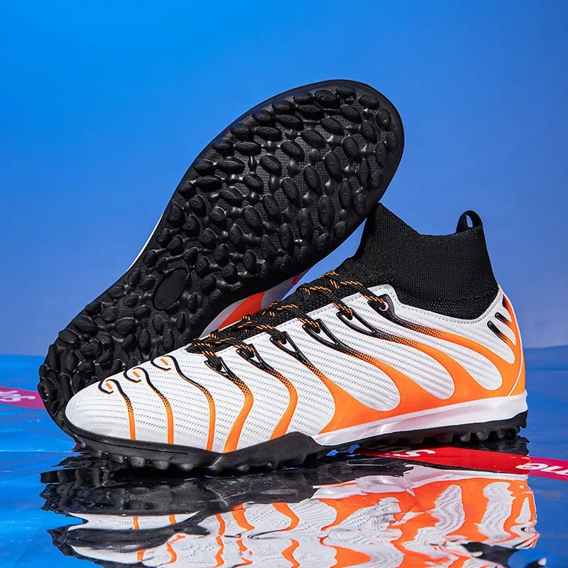 Men Match Football Boots Sport Training Long Spikes FG/TF Boys Cleats Outdoor Soccer Shoes Non Slip Indoor Futsal Comfortable