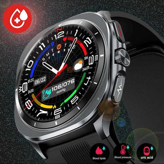 2026 New Health track Smartwatch Air Pump Airbag True Blood Pressure Health Measure Smart Watch Men Women Blood oxygen BT Call