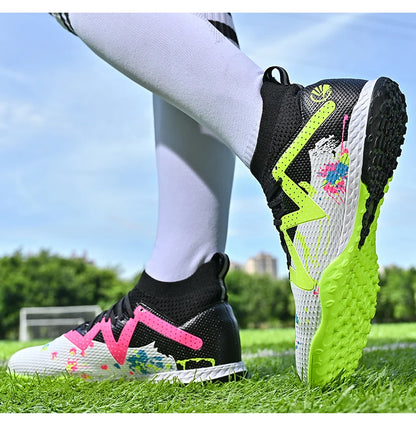 Scarpe da calcio TF da uomo, professionali e confortevoli, di alta qualità, scarpe da calcetto da uomo per adulti, casual e ultraleggere