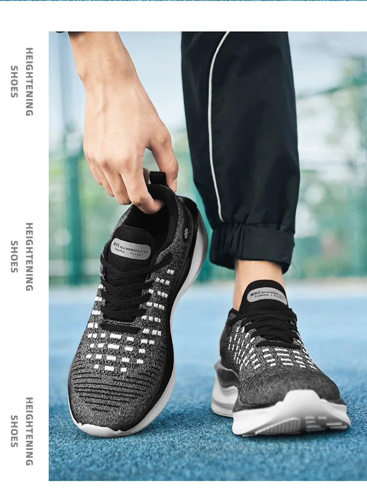 Pánské běžecké boty, sportovní, ležérní, luxusní, módní, lehké, prodyšné, na jogging, pohodlné na chůzi