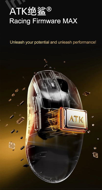 ATK Dragonfly A9 Ultimate Ασύρματο Gaming Mouse A9 Air PAW3950 Εξαιρετικά Ελαφρύ Εργονομικό Ποντίκι E-sports για Gamer FPS CSGO A9 Ultra