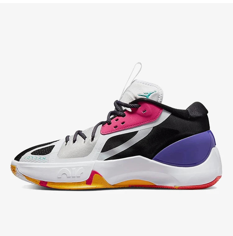 Nike genuine JORDAN men's comfortable shock-absorbing mid top practical basketball shoes DH0248-130