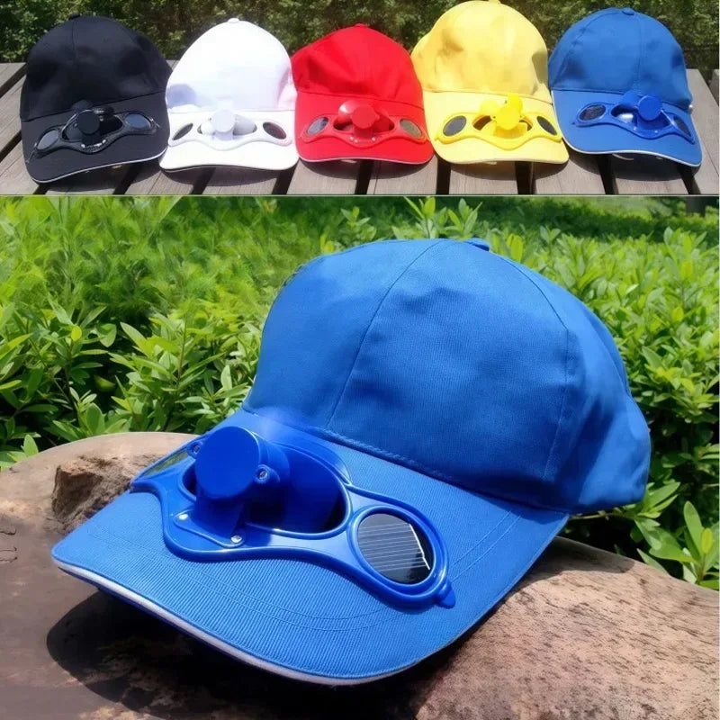 Solar Fan Cap UV Protection Hat Light Mesh Baseball Cap Cooling Fan For Fishing Golf Travel Sports Summer Item Sun Visor Hat