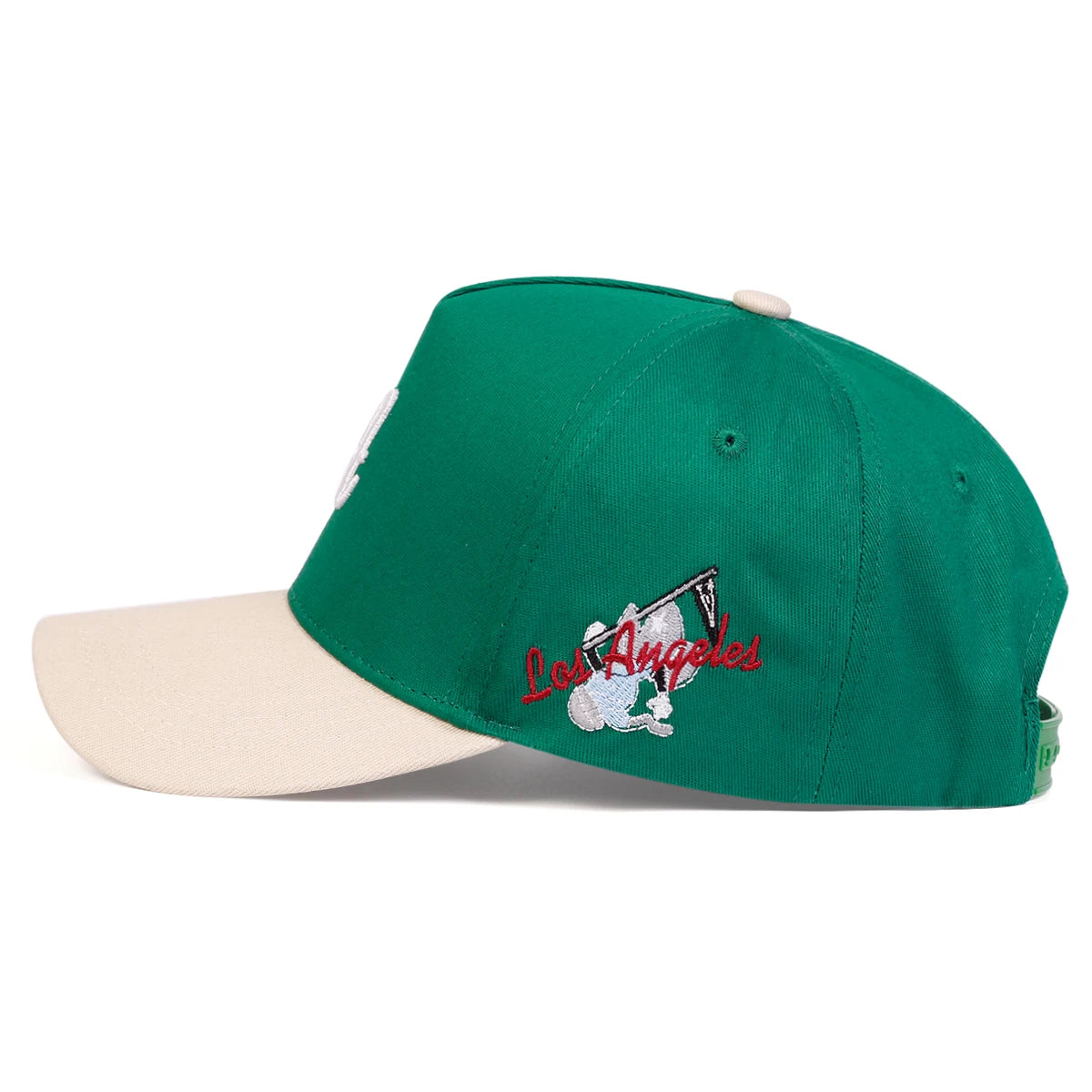 Casquettes de baseball unisexes avec broderie « A Letter Side Los Angeles » – Printemps-automne – Chapeaux décontractés ajustables pour l'extérieur – Chapeau anti-UV – Casquette de sport