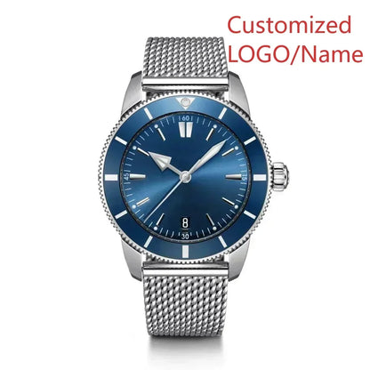 A11 Store Customized Watch  Mens Automatic Mechanical Watch Superocean Black Blue Rubber Rose Gold Sport Watches Ceramic