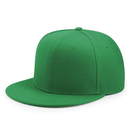 Großhandel: 40 Farben, verstellbare Snapback-Kappen mit flachem Schirm, Damen-Mode, Polyester, einfarbige Baseballmützen, Herren, Hip-Hop, unbedruckte Sportmützen