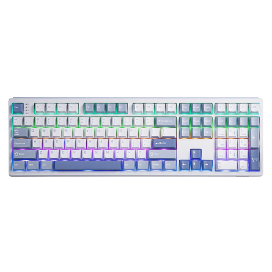 EPOMAKER TH108 100% Full Size Hot-Swap Gasket-Mounted Wired/Bluetooth/2.4Ghz Wireless Mechanical Keyboard with 10000mAh Battery