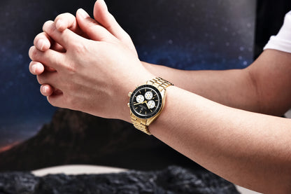 PAGANI DESIGN 2026 New Mens Watches Panda Moon Watch Luxury Quartz Watch For Men Automatic Date Sport Chronograph Wristwatch Men