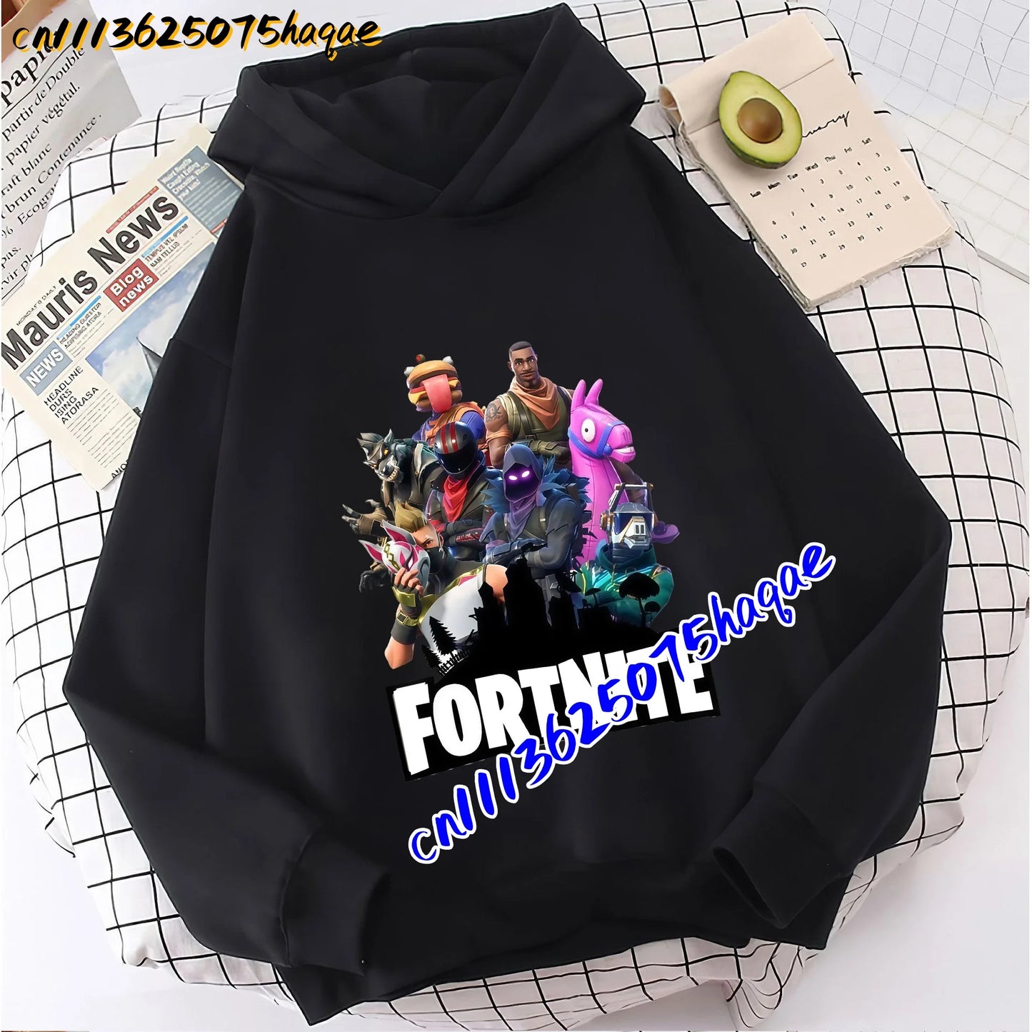 FORTNITED Children Long-sleeved Girls Boy Streetwear Boys Baby Hoodies Pullover Sweatshirt  Anime Fashion Kid Clothing Tops Gift