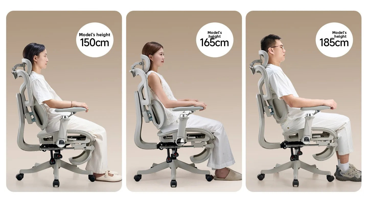 S950 Ergonomic Office Chair Adjustable Computer Chair, Gaming Chair with Lumbar Support, Comfortable Study Chair for Home Office & Work