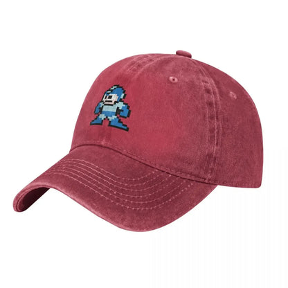 Megaman 8-Bit-Baseballkappe, neu, niedliche Vintage-Luxuskappe für Damen und Herren