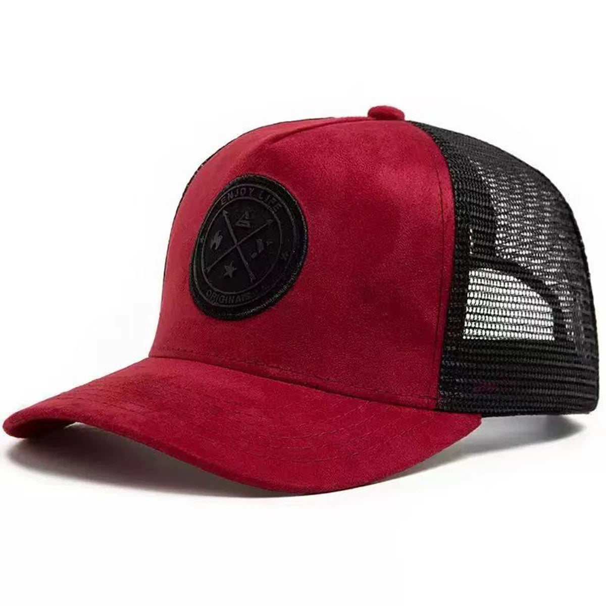 Unisex ENJOY LIFE Label Baseball Net Caps Spring and Summer Outdoor Adjustable Casual Hats Sunscreen Hat Sports Cap