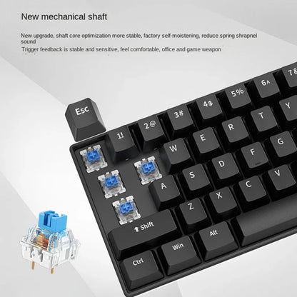 Mechanical Keyboard Gamer Keyboards Mini USB 61-Key Computer 60% Kit Upgrade Wired Ergonomic Semi-Mechanical White Teclado PC