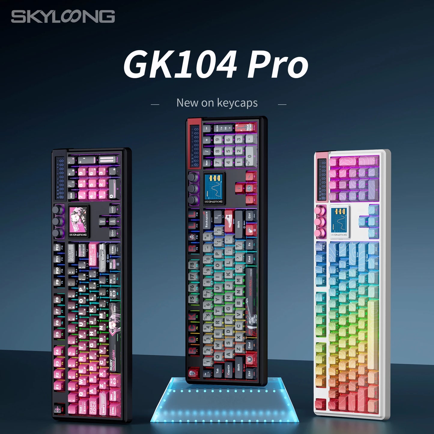 SKYLOONG GK104 Pro Wireless Mechanical Keyboard 100% Custom Keyboard Hot-Swapp Low-noise Switch for PC Gamer office Accessoies
