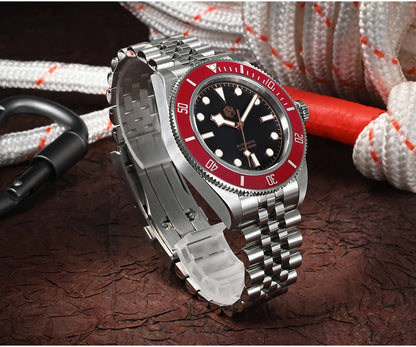 San Martin New 40mm BB Diver Watch Top Brand Classic Mens Watches NH35 Automatic Mechanical Sapphire Waterproof Reloj SN0128