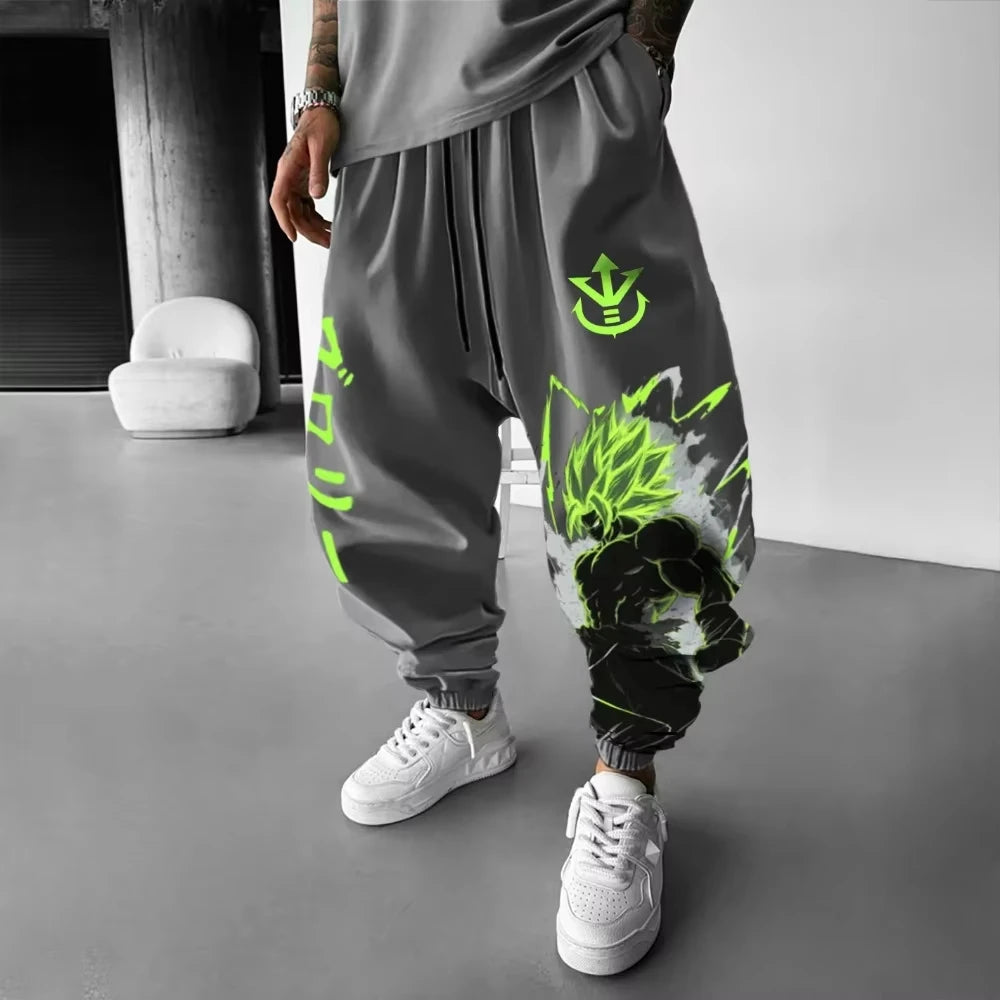 Dragon Ball Men's Pants Sportswear Broly Spring Autumn and Winter Japan Anime Jogger Pants Y2k Harajuku Fashion Cotton Trousers