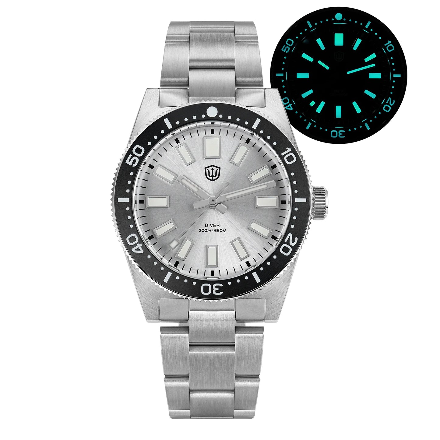 Watchdives Wd1965 V2 Fashion Quartz Wristwatches Vh31 Sapphire Man Watches Luxury Stainless Steel 200M Waterproof Diver Watch