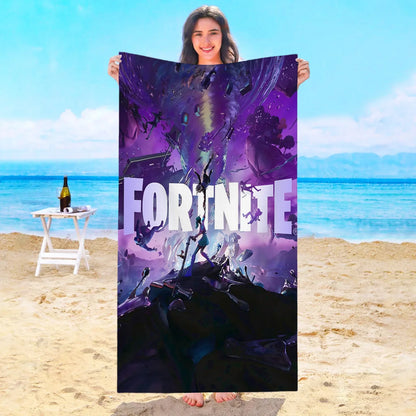 Game F-Fortnites Beach Towel Hotel Towels Bathroom Sauna Spa Playa Travel Swimming Pool For Home Baby Bath Microfiber Gym Shower