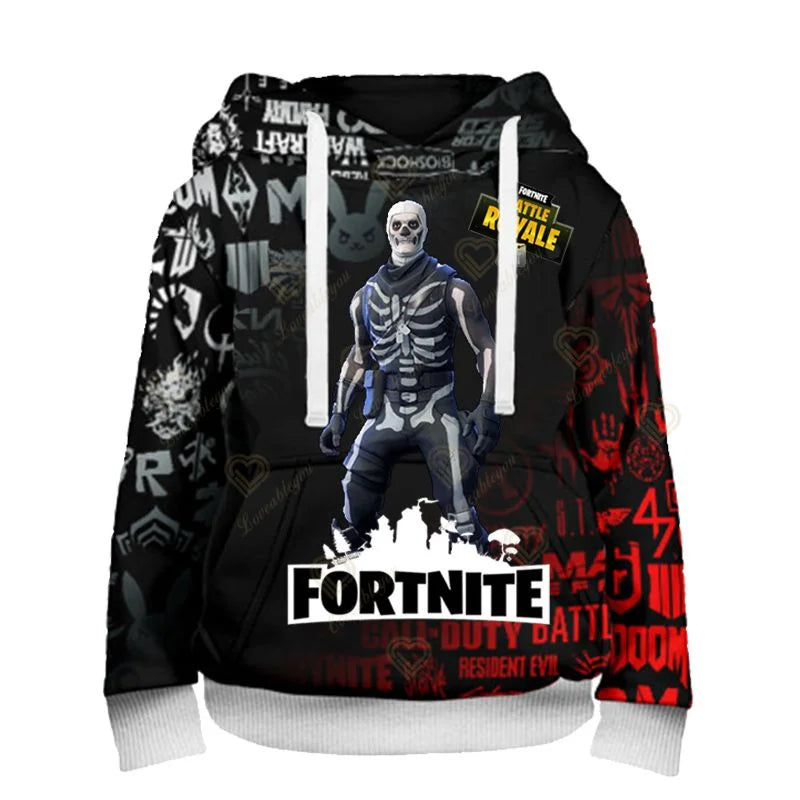 Φούτερ με κουκούλα Fortnite Fans 3D Battle Royale Print Cosplay Victory Printed για άνδρες, γυναίκες και παιδιά, streetwear φούτερ με κουκούλα