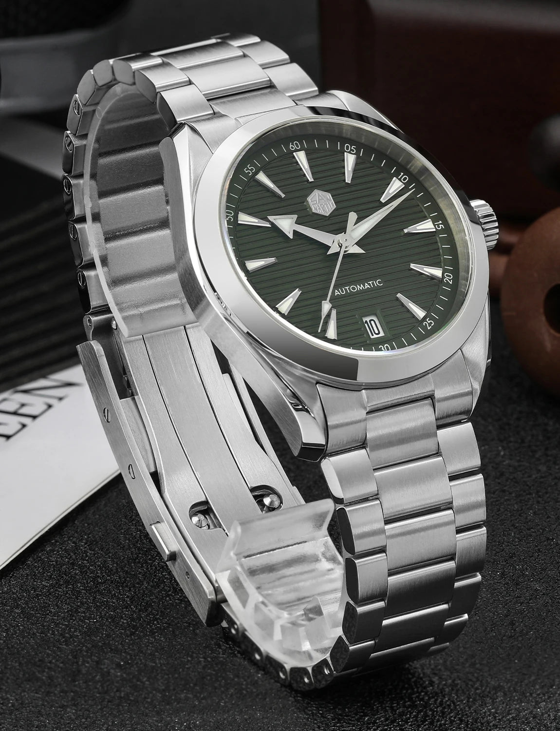 San Martin 38mm Chronometer Men Watch SN0113W V2 ST2130 Automatic Movement Sapphire BGW9 Luminous Waterproof 100m Watches
