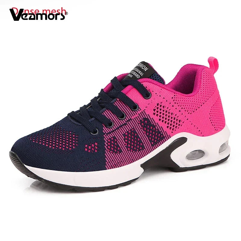 Zapatillas de running para mujer, zapatillas deportivas informales transpirables, ligeras, para gimnasio y deporte al aire libre, cómodas