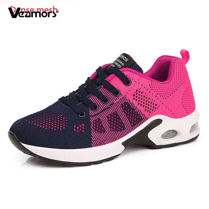 Zapatillas de running para mujer, zapatillas deportivas informales transpirables, ligeras, para gimnasio y deporte al aire libre, cómodas