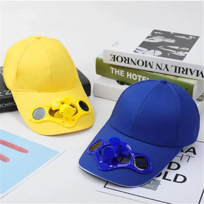 Solar Fan Cap UV Protection Hat Light Mesh Baseball Cap Cooling Fan For Fishing Golf Travel Sports Summer Item Sun Visor Hat