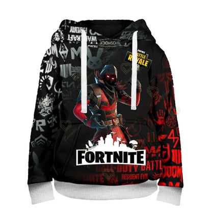 Φούτερ με κουκούλα Fortnite Fans 3D Battle Royale Print Cosplay Victory Printed για άνδρες, γυναίκες και παιδιά, streetwear φούτερ με κουκούλα