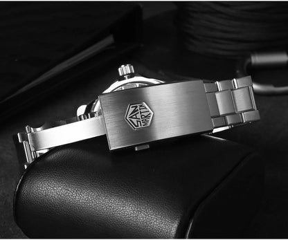 San Martin New 40-44mm Luxury Men's Diver Watch, Classic High Quality NH35 YN55 Automatic Mechanical, Sapphire, BGW-X1, 20Bar