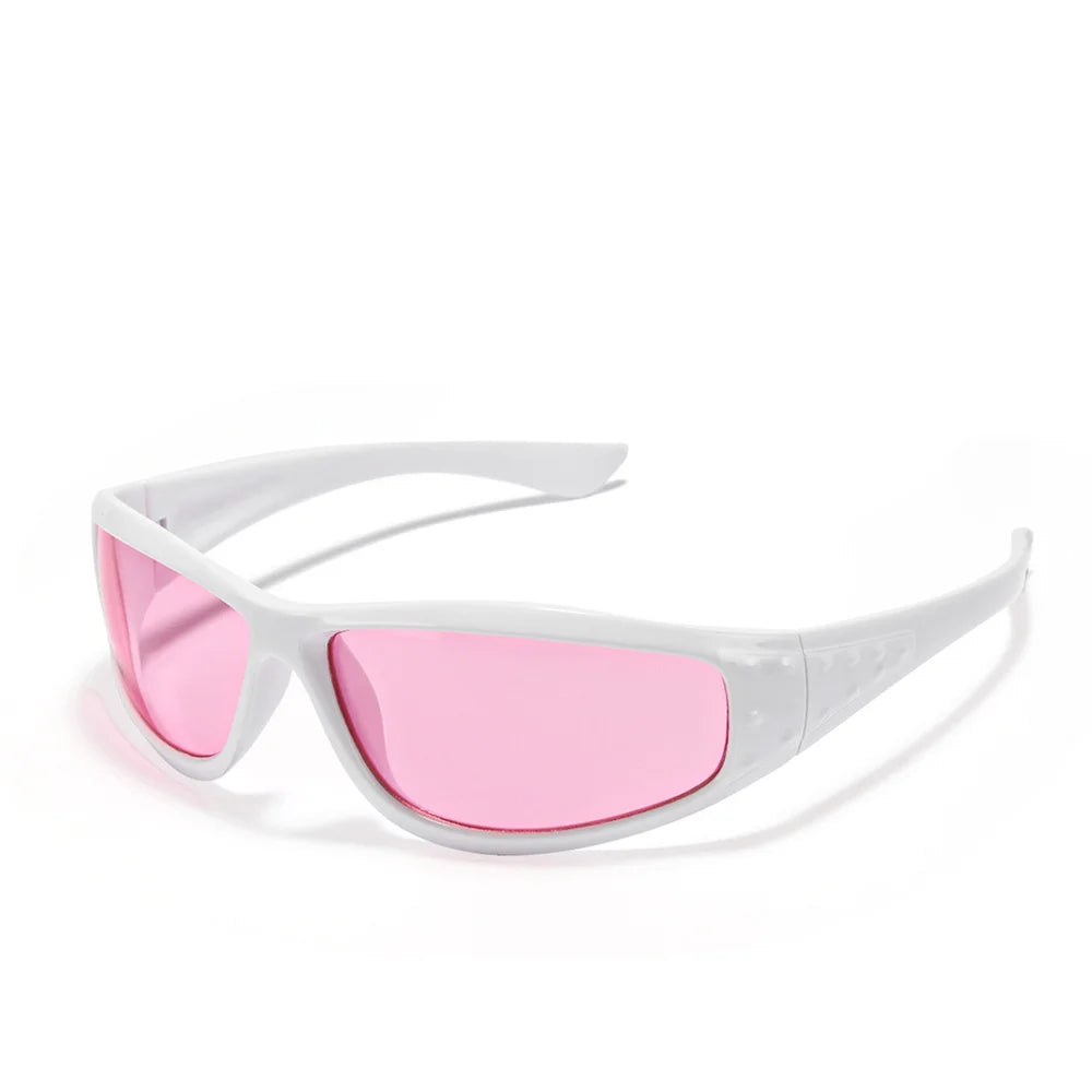 Y2K Sunglasses Men Women Color Hollowed Outdoor Driving UV400 Sunglasses Girls Net Red Hip Hop Gothic Women Sun Glasses 2025 Hot