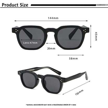 1/2/3 Pairs CATERSIDE Fashion Men Sunglasses Retro Brand Design Polycarbonate Frame Sun Glasses Women Travel Party Eyeglasses