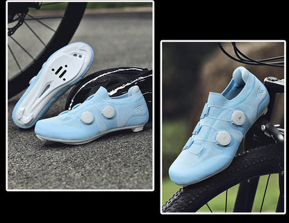 Cyklistické boty na silniční kolo, unisex, HsYixin, prodyšné, se samozamykacím systémem SPD, protiskluzové, závodní boty na silniční kolo, ploché, MTB, cyklistické tenisky