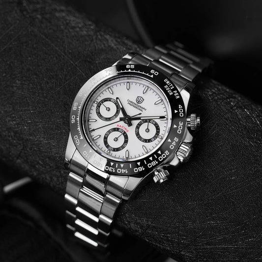 Watchdives WD16500 V2 Men Watch VK63 Quartz Movement Chronograph Wristwatch Stainless Steel Sapphire Crystal Luminous Watches