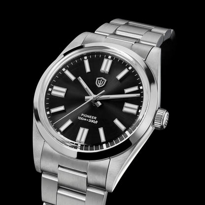 Watchdives WD1016 V3 36Mm VH31 Quartz Watch Man Multicolored K1 Bubble Mirror Sapphire Luminous 100M Waterproof Steel Wristwatch
