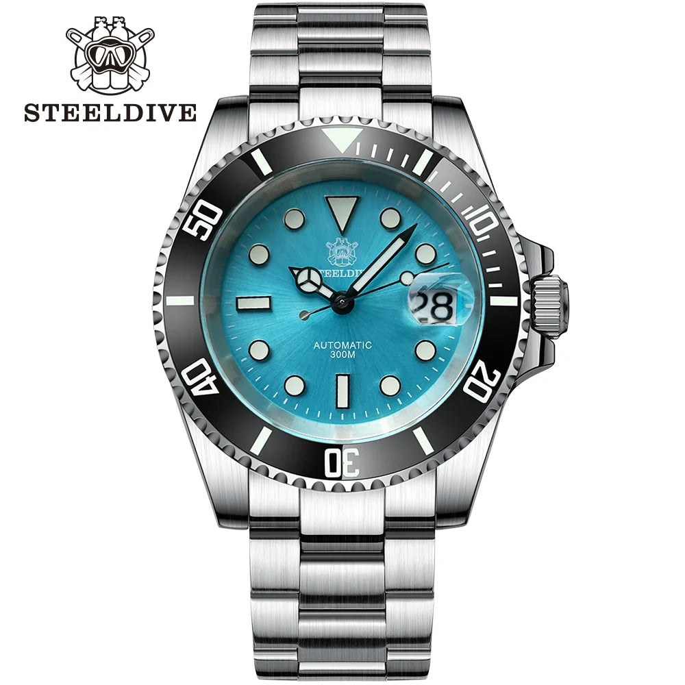 SD1953 Steeldive Brand 2022 Men Mechanical Wristwatch 41mm Stainless Steel Men Watch NH35 Sapphire Glass Men Watches
