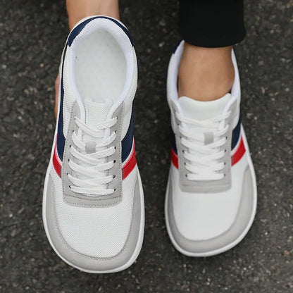 Moški čevlji s širokim prstnim delom, modni supergi, novi čevlji z mehko podplatjo in širokim kopitom, čevlji za prosti čas, unisex mrežasti čevlji za hojo bos, Tenis De Hombre