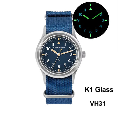 Militado ML14 Limited Edition Quartz Watch VH31 Sweep Second Quartz Movement Watch Sapphire Crystal BGW9 C3 Luminous Men's Watch