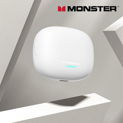 Auriculares Monster MQT52 sem fios Bluetooth 5.4 com bateria de longa duração, auscultadores gaming de modo duplo, som estéreo Hi-Fi e microfone