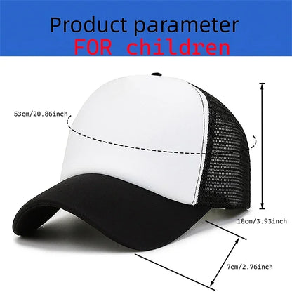 Casquette de baseball italienne Brainrot pour enfants, casquette décontractée pour garçon, chapeaux de sport pour enfants, chapeaux de soleil Tung Sahur Tralalers Shark, bonnet ajustable, cadeau pour homme