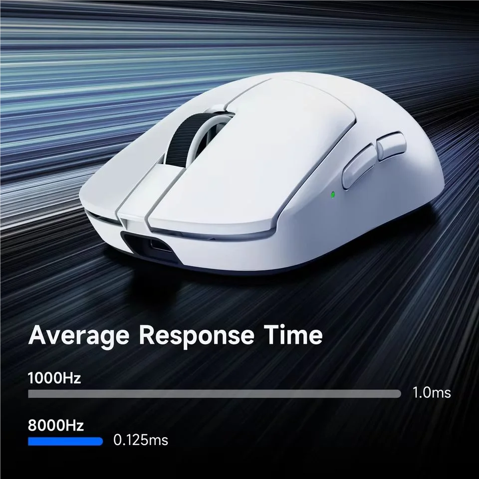 MCHOSE A7 V2 Ultra / Pro ľahká bezdrôtová herná myš s duálnou frekvenciou 8000Hz, PAW3950 TI, 42000DPI, pre PC a e-športových hráčov