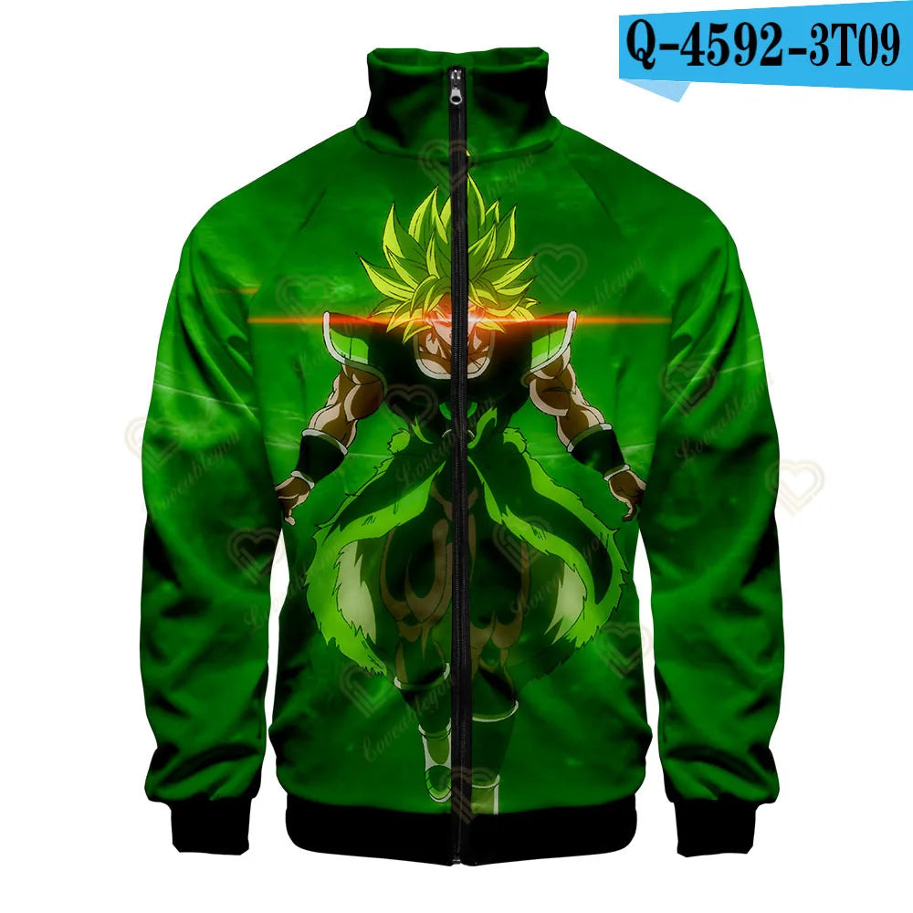 Dragon Ball 3D Print Zipper Hoodie Cool Fashion Men/Women/Kids Long Sleeve Hoodies Sweatshirt Casual Cosplay Jacket Clothes