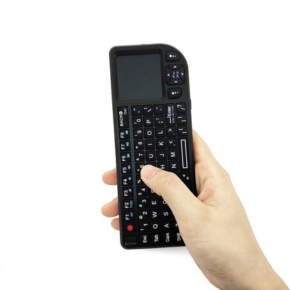 A8 Mini Wireless Keyboard 2.4G 7 Color Backlit 3 in 1 Handheld Keyboard with Touchpad Air Mouse for Android TV Box PC Tablet