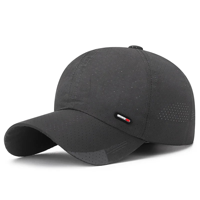 Casquette de baseball ultra-respirante à séchage rapide - Légère et ajustable, avec une visière en bec de canard tendance - Idéale pour les sports de plein air
