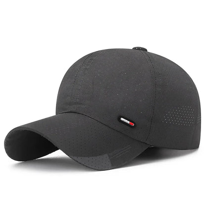 Casquette de baseball ultra-respirante à séchage rapide - Légère et ajustable, avec une visière en bec de canard tendance - Idéale pour les sports de plein air