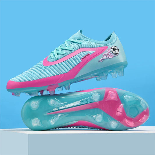 New Men's Football Boots Sport Soccer Shoes Outdoor Cleats Adult Non-Slip Boys Long Spikes Training Breathable Match Comfortable